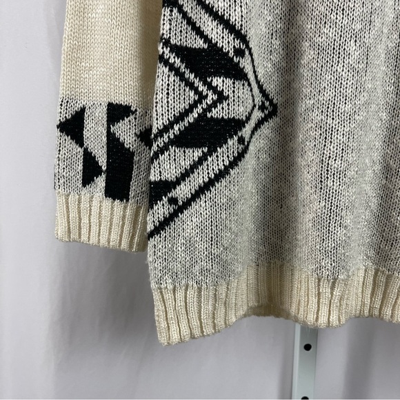 Confess Large Knit Beachy Scoop Neck Longline Slouchy Oversized Sweater Loose - Picture 3 of 6